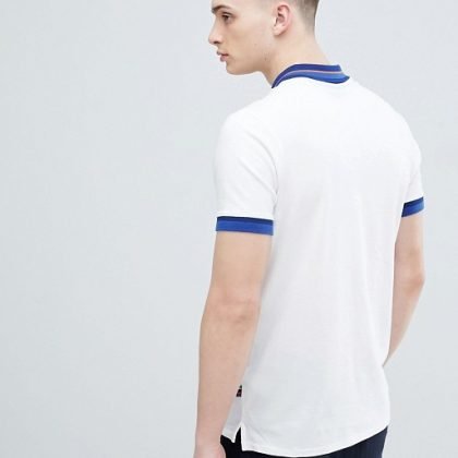 Best Quality Custom Contrast Collar Polo In White QA-2271 (1)