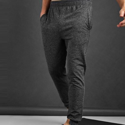 Charcoal Men Wholesale Custom Made Yoga Jogger Pant In Acid Washed QA-2446
