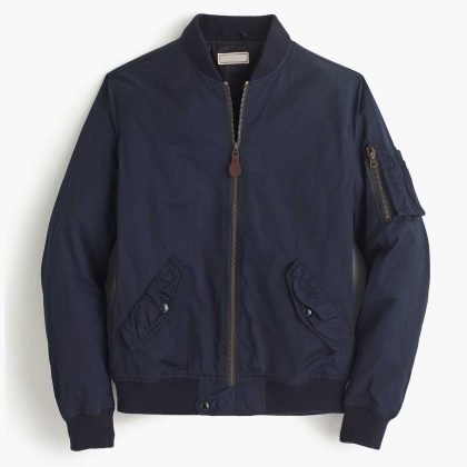 Custom Classical Bomber Jacket with Sleeves Pocket QA-2638