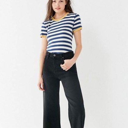 Custom Deeply Striped Ringer T Shirt QA-2577