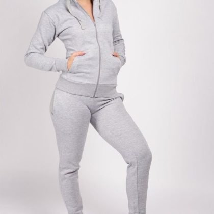 Custom Logo Drop Shoulder Zipper Hoodie Tracksuit QA-2266