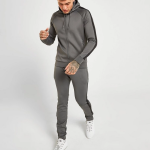 Custom Men Hoodie and Jogger Pant Zipper Tracksuit Set Gym Sports Wear QA-2397