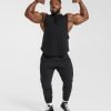 Custom Men Hot Selling High Quality Gym Hoodie Tank Top QA-2609