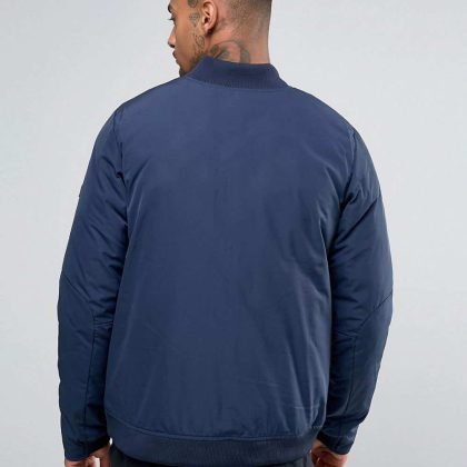 Custom Modern Varsity Style Zipper Jacket In Blue QA-2654