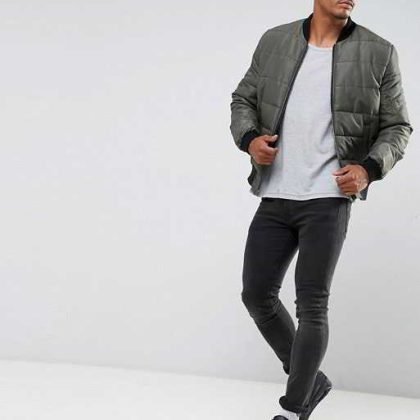 Custom Quilted Bomber Jacket in Various Colors QA-2635