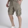 Excellent quality breathable Men Olive Green Solid Regular Fit Cargo Shorts QA-2459
