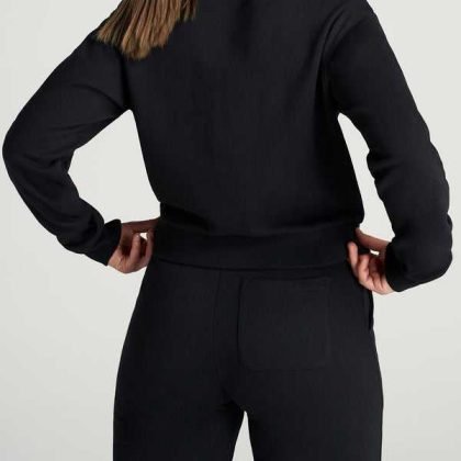 Fleece Cropped Customized Half Zip Sweatshirt Tracksuit QA-2257