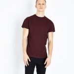High Quality Burgundy Embroidered Scorpion T Shirt QA-2321