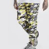 High Quality Custom Logo Yellow Camo Cargo Trouser For Men QA-2454