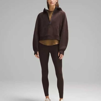 High Quality Custom Oversized Drop Shoulder Hoodie With Half Zipper QA-2227