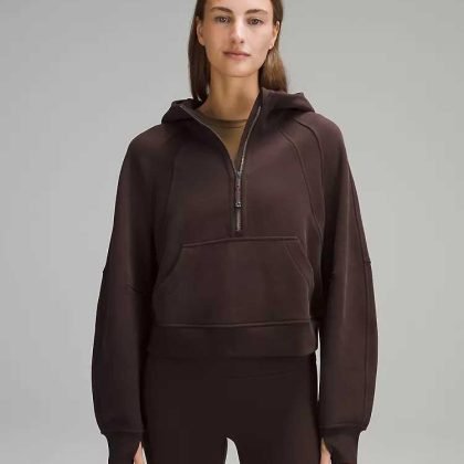 High Quality Custom Oversized Drop Shoulder Hoodie With Half Zipper QA-2227