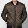 High Quality Diamond Quilted Bomber Varsity Jacket QA-2626