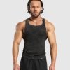 High Quality Men Ribbed Acid Washed Gym Wear Tank Top QA-2612