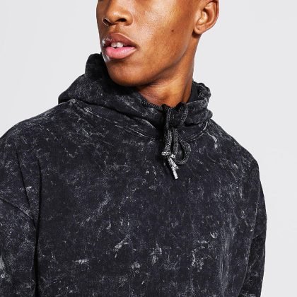 High Quality Oversized Heavy Weight Acid Washed Man Hoodies