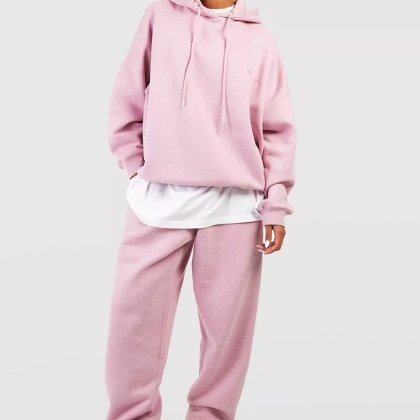 High Quality Wholesale Oversized Drop Shoulder Hoodie Tracksuit QA-2261
