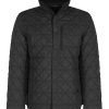 Hold Quilted Over Padded Puffer Jacket Black QA-2627