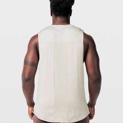 Hot Selling Men Gym Wear Sports Tank Top With Side Splits QA-2613