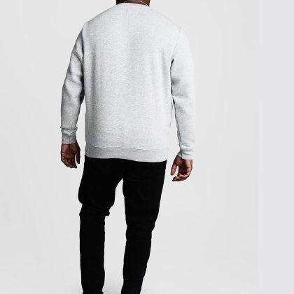 Men Wholesale Custom Logo Sweatshirt In Acid Washed QA-2427