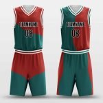 Men Wholesale Manufacturer Customized Regular Fit Reversible Basketball Jersey Set QA-2349