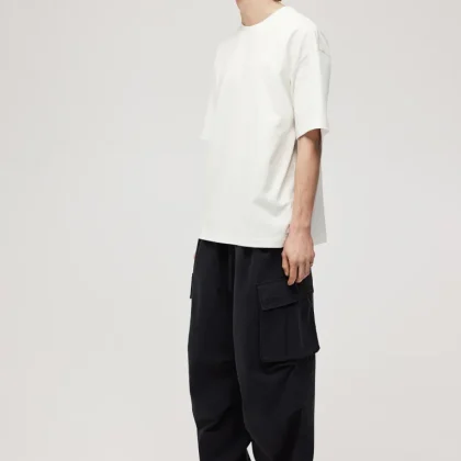 New Arrival Man Heavy Weight Oversized Fit Cotton T-shirt QA-2329