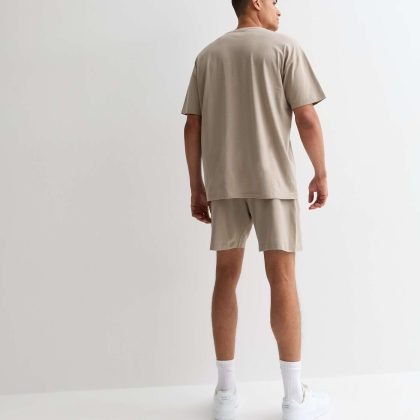 New Look Light Brown Relaxed Fit Drawstring Shorts QA-2473