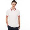 New Slim Fit Contrast Accents Stretch Pique Polo Shirt QA-22109