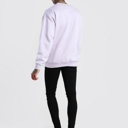 Oversized Custom Printing Embroidery Men Crewneck Sweatshirts QA-2429