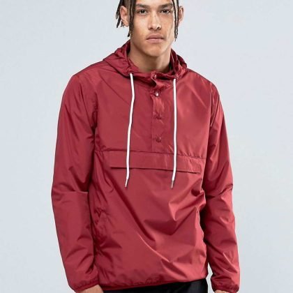 Pouched Pocket Lightweight Half Buttoned Jacket QA-2669