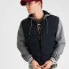 Quilted Fleece Sleeve Custom Baseball Jacket QA-2634