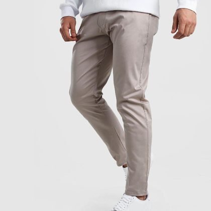 Skinny Fit Zipper Pockets Casual Trouser Cotton Men Sweat Jogging Pant QA-2453