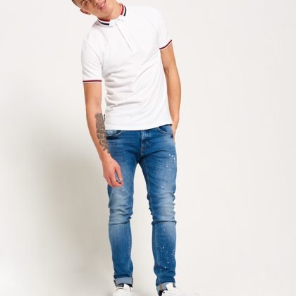 Wholesale And Custom Brand Polo Shirt In White Color QA-22115