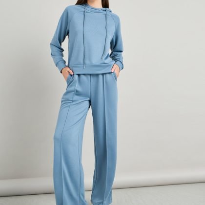 Wholesale Custom Brand Raglan Sleeve Tracksuit Hoodie QA-2240