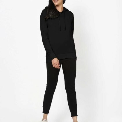 Wholesale Custom Logo Oversized Drop Shoulder Hoodie Tracksuit QA-2287