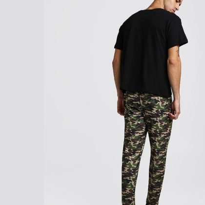 Wholesale Custom Made Camo Pant Lounge Set QA-2440