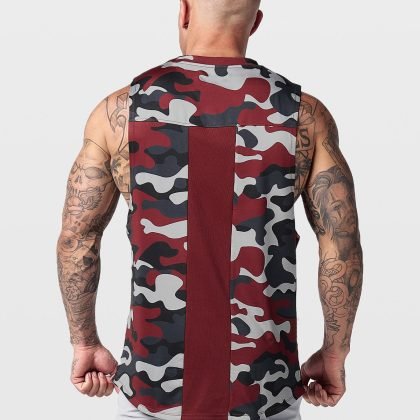 Wholesale Custom Men Gym Wear Active Camo Tank Top QA-2621