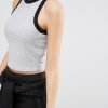 Wholesale Custom New Look Rib Long Crop Tank Top QA-2560