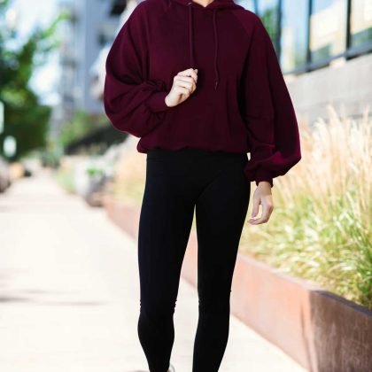 Wholesale Custom Printed Oversized Raglan Sleeve Hoodie QA-2238