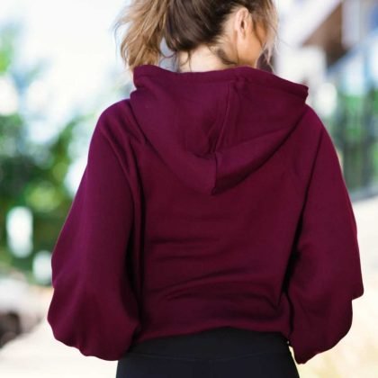 Wholesale Custom Printed Oversized Raglan Sleeve Hoodie QA-2238