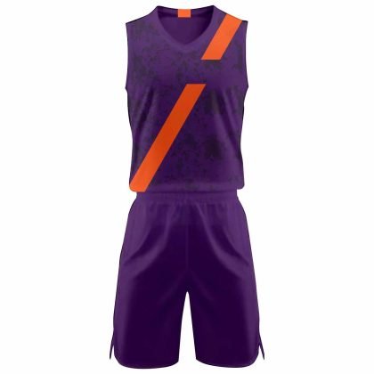 Wholesale Customized Blank V Neck Women Basketball Uniform QA-2374