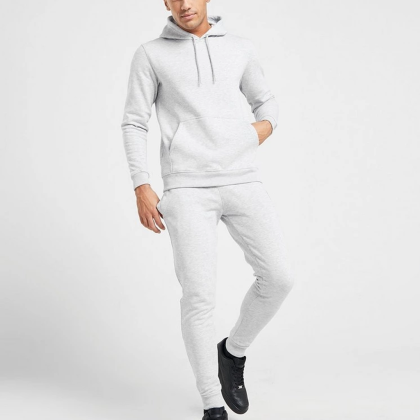 Wholesale Fitting Overhead Fleece Men Hoodie Tracksuit QA-2416