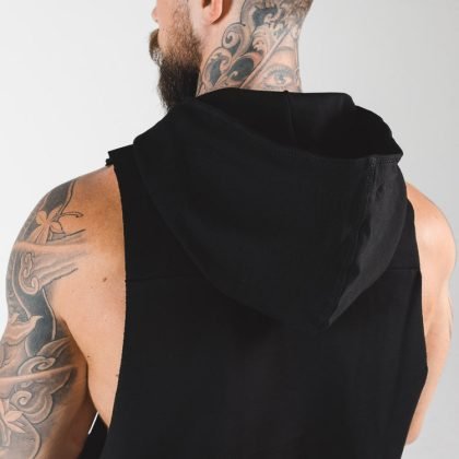 Wholesale High Quality Men's Gym Wear Custom Embroidery Logo Hoodie Sweatshirt QA-2250